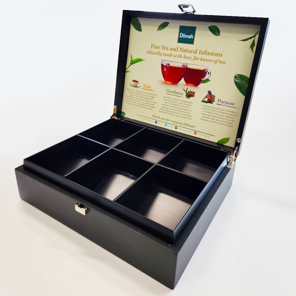 Dilmah Empty Luxury Samll (6Slots,Black